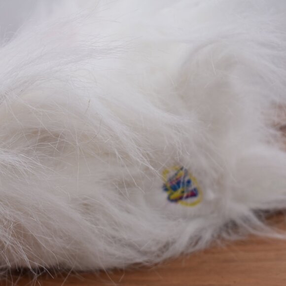 GANZ Webkinz Lil' Kinz White Yorkie Puppy Dog Plush Toy Long Hair Bow with Code - Picture 8 of 9